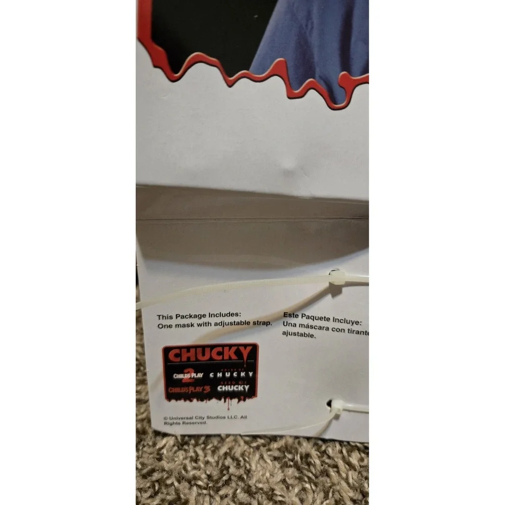 NEW Chucky Child's‎ Play Move A Mask Moving Arm Knife Horror Halloween Disguise